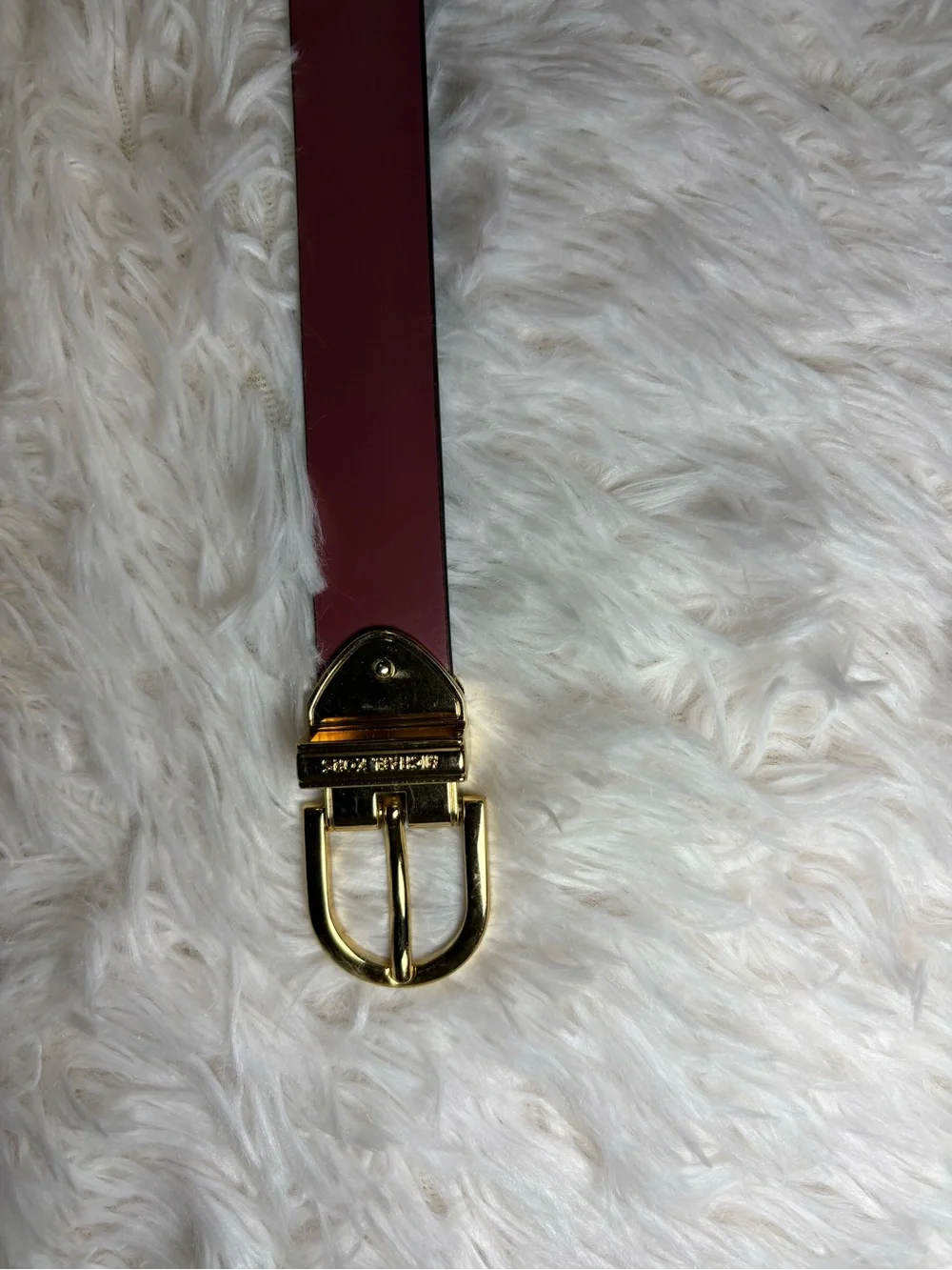 Michael Kors Reversible Belt with Gold Buckle